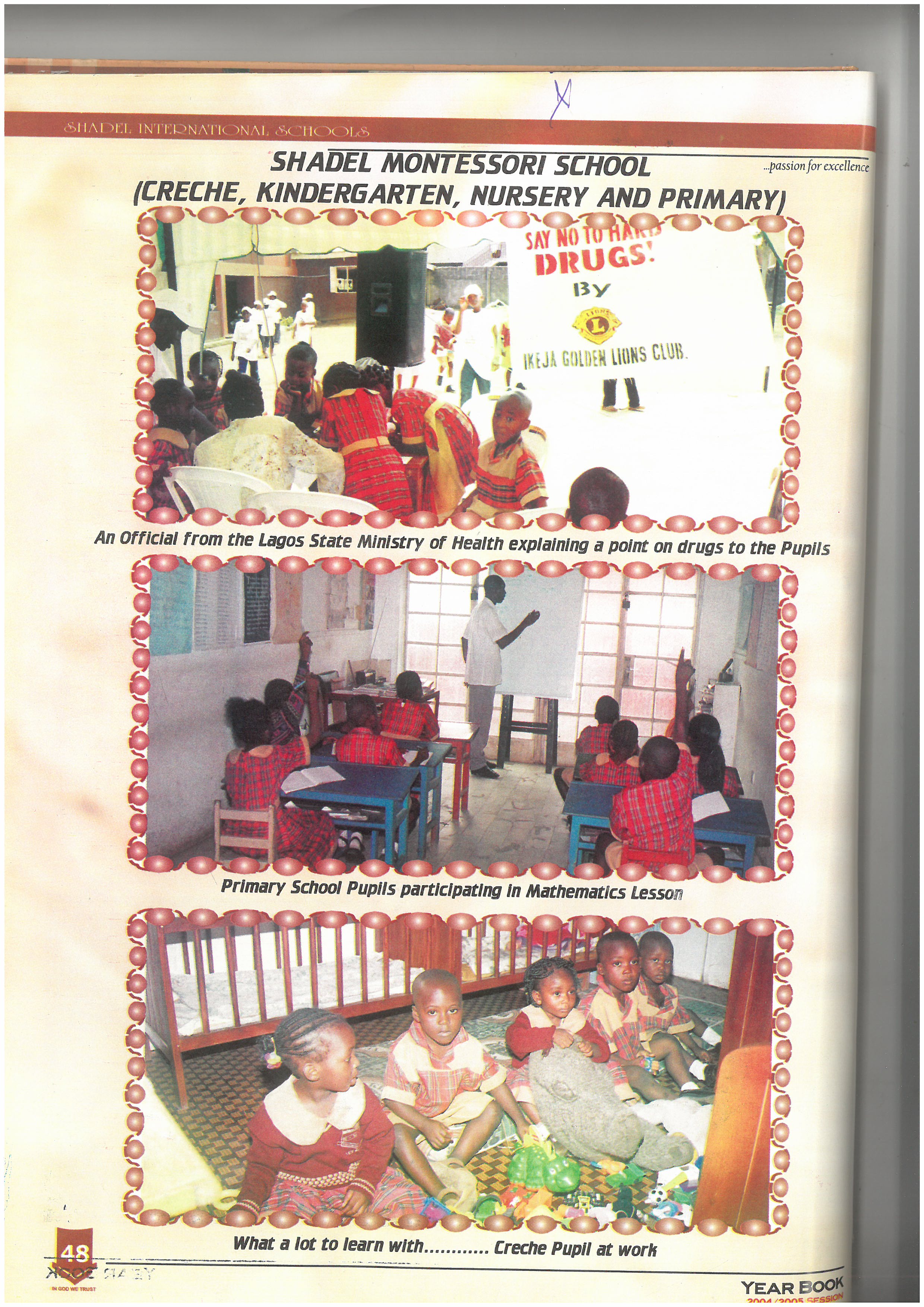 Shadel Montessori — a Crèche pupil at work